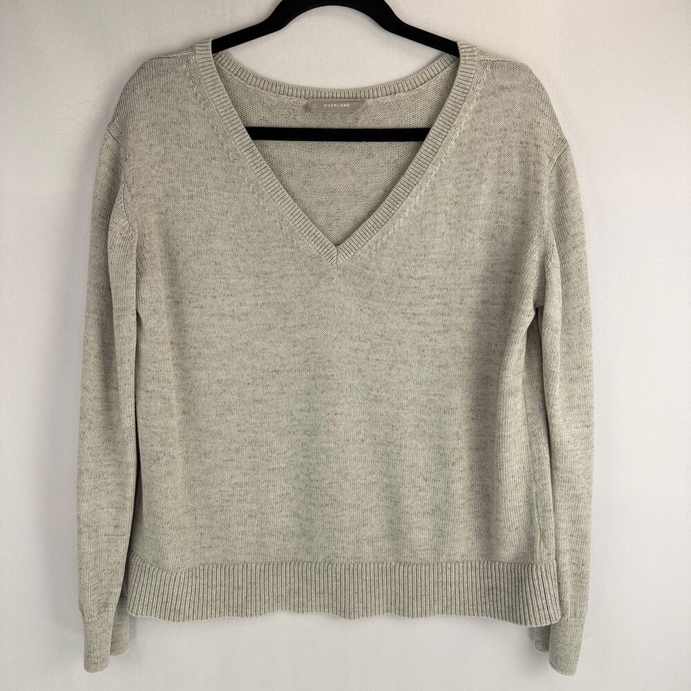 Everlane Cotton V-Neck Sweater Size S